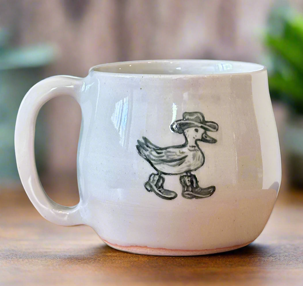 Cowboy Duck Ceramic Mug