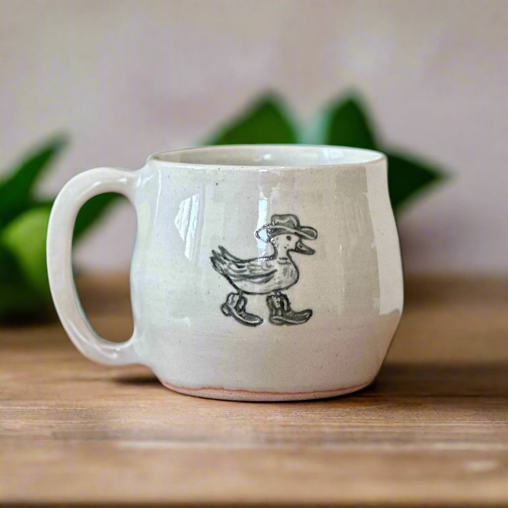 Cowboy Duck Ceramic Mug